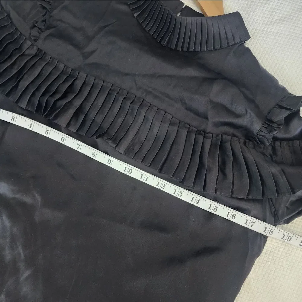 Frame Denim Black Ruffle Dress - Picture 3 of 15